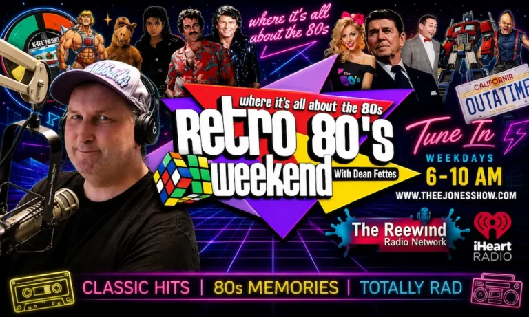 Retro 80s Weekend radio show artwork